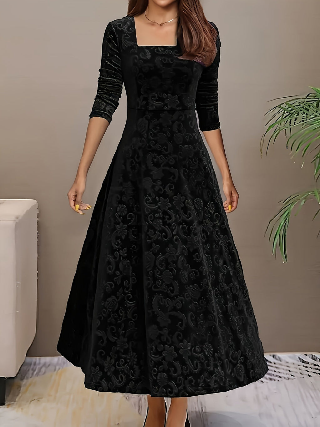 Dorothy | Elegancka Sukienka Maxi w Wzory