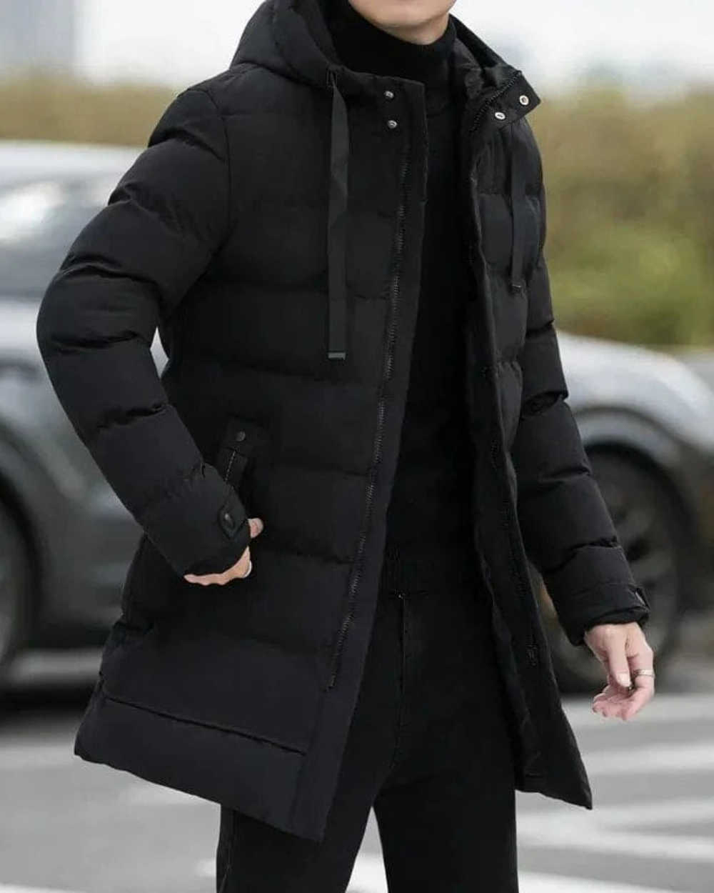 Długa Kurtka Zimowa Gianluca