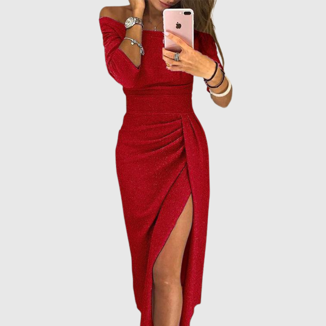 Eirian | Odsłonięte ramiona Sukienka Gala