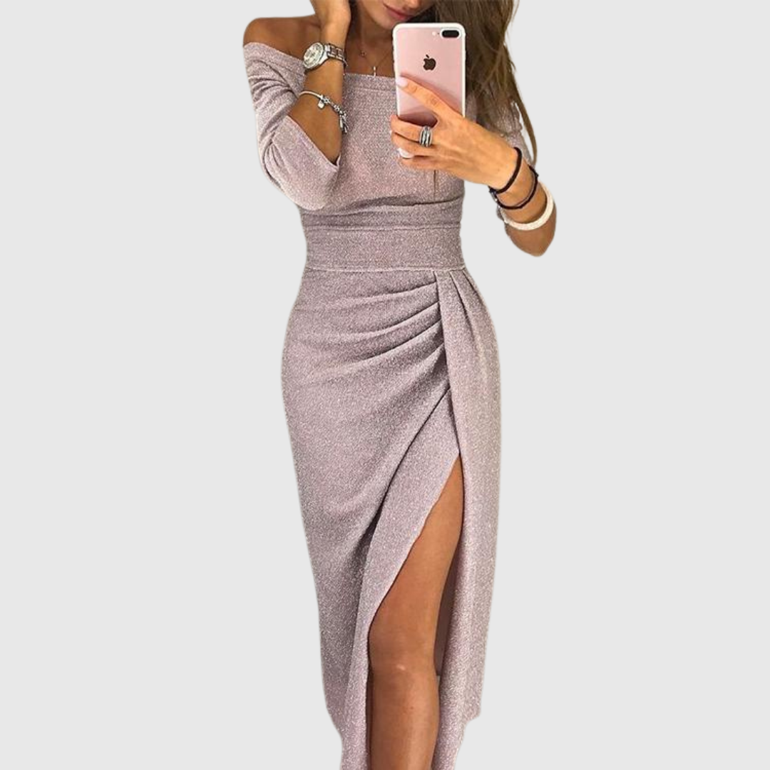 Eirian | Odsłonięte ramiona Sukienka Gala