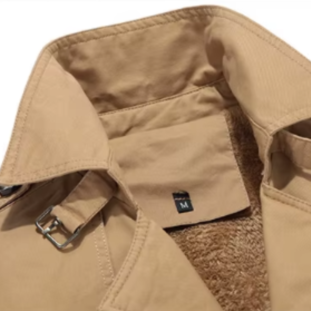 Elegancki Płaszcz Trench Z Imbottowaniem