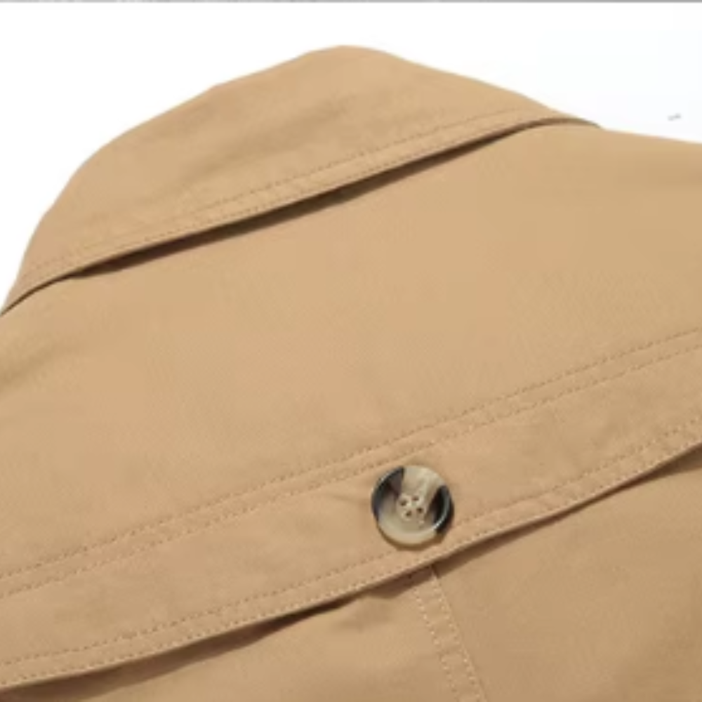 Elegancki Płaszcz Trench Z Imbottowaniem