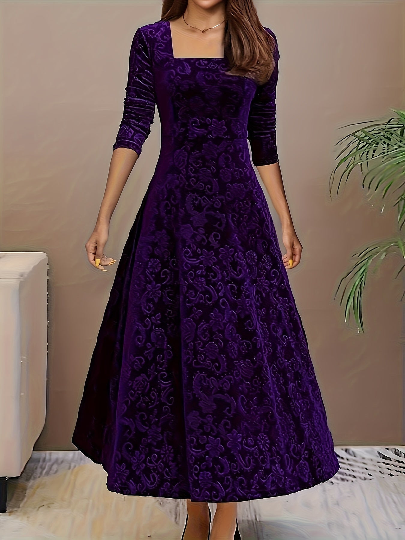 Dorothy | Elegancka Sukienka Maxi w Wzory