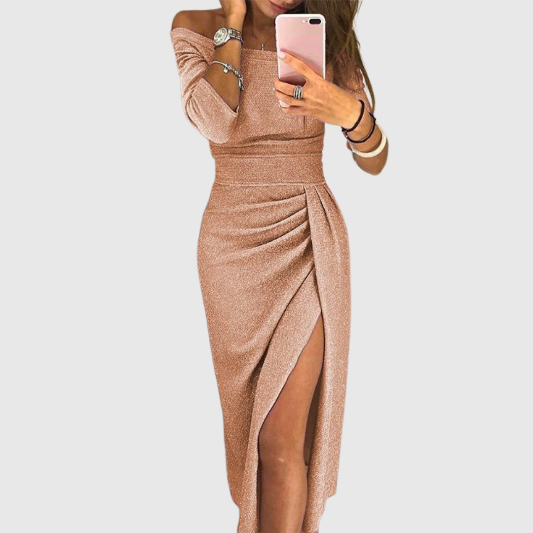 Eirian | Odsłonięte ramiona Sukienka Gala