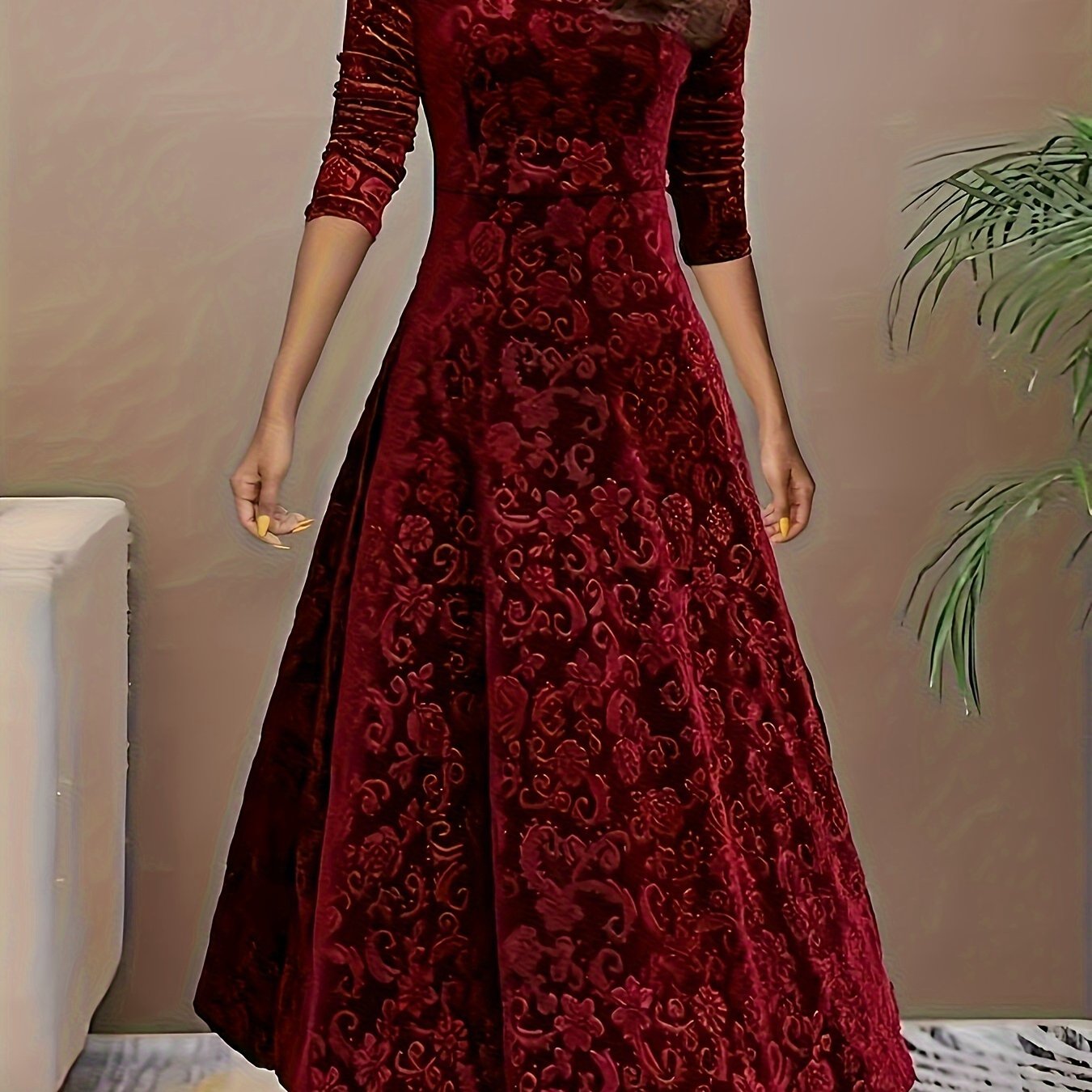 Dorothy | Elegancka Sukienka Maxi w Wzory