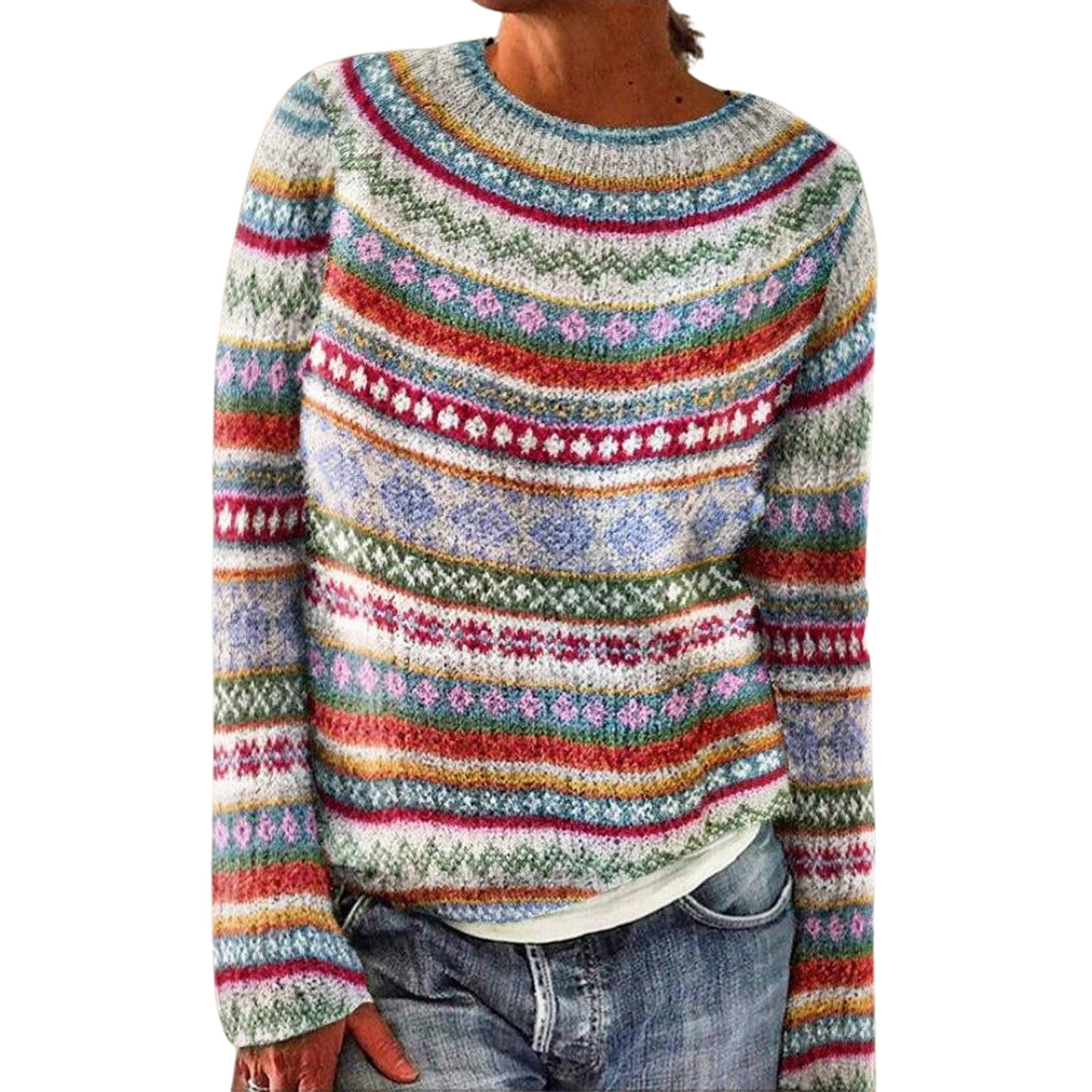 Camila™ | Vintage Islandzki Sweter Wełniany