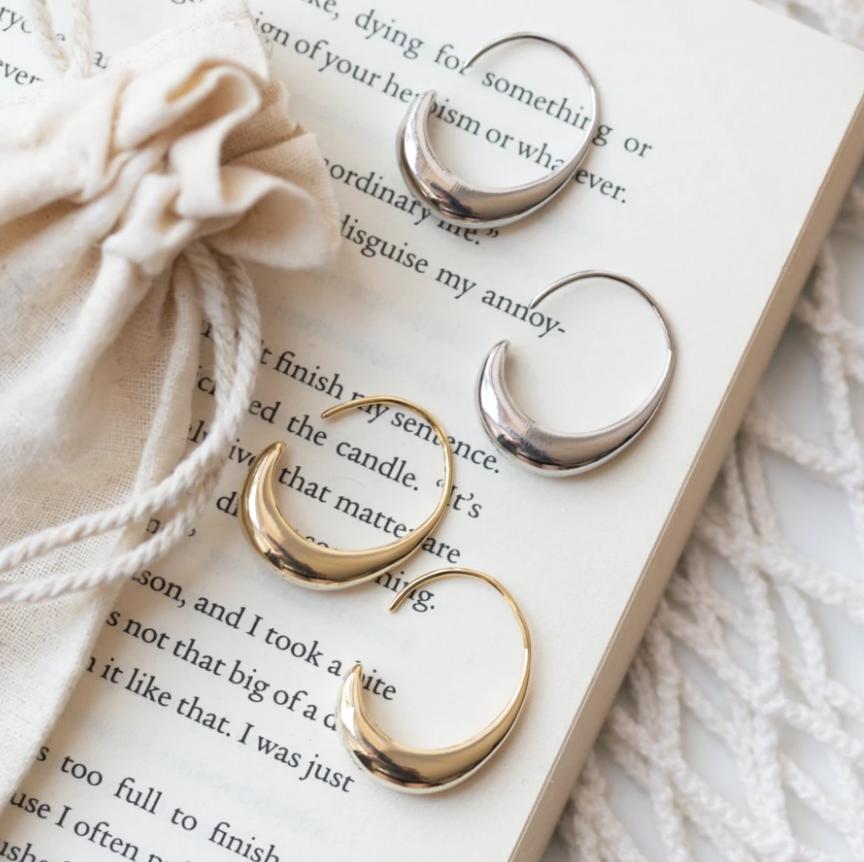 Eleganckie Złote Kolczyki