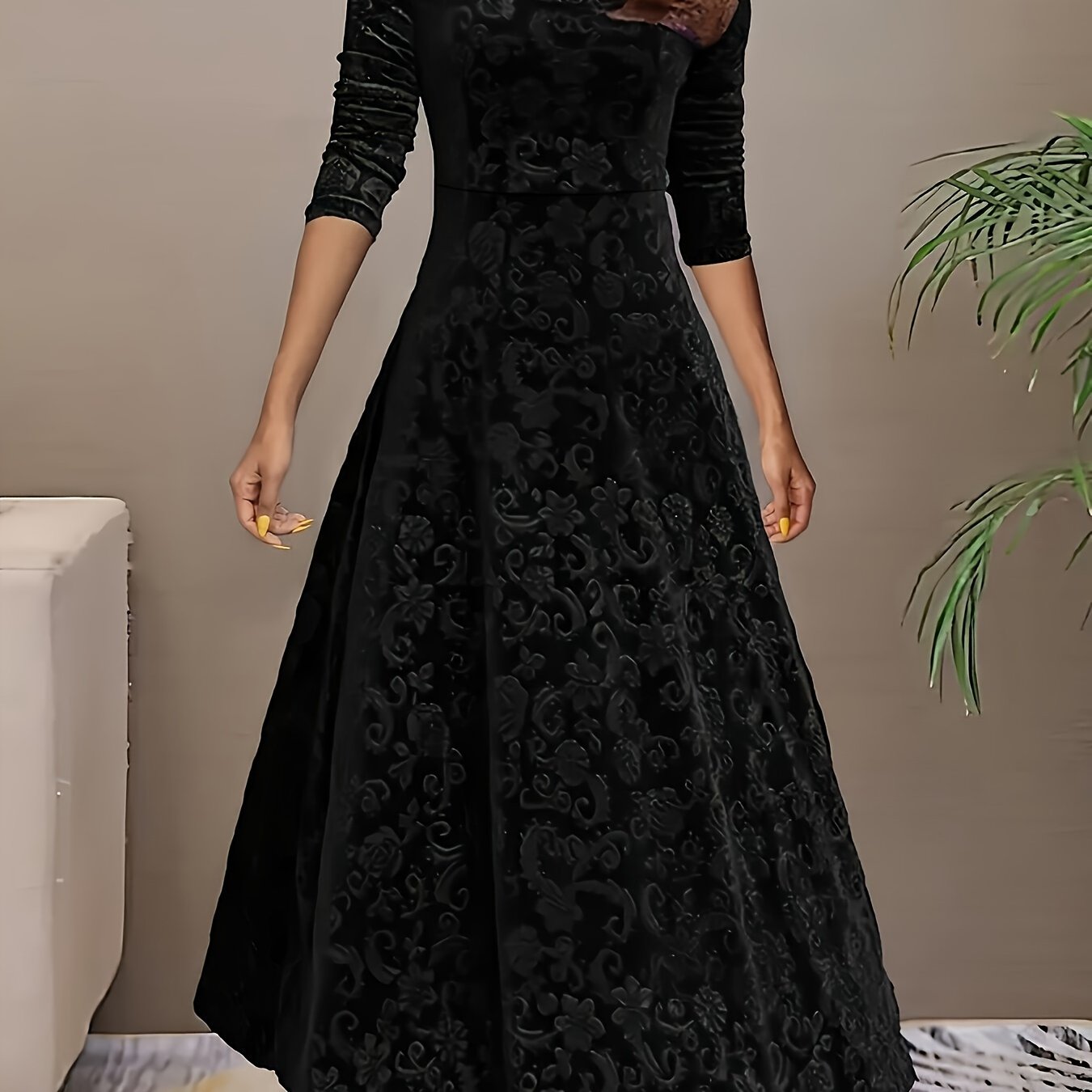 Dorothy | Elegancka Sukienka Maxi w Wzory