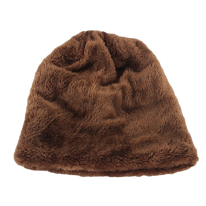 Czapka Beanie z Skóry na Zimę dla Mężczyzn, Dzianina, Miękka i Podszewka z Fleece